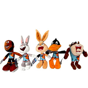 Lot 5 NWT Space Jam A New Legacy Plush Tune Squad LeBron Bugs Lola Taz Daffy 10”